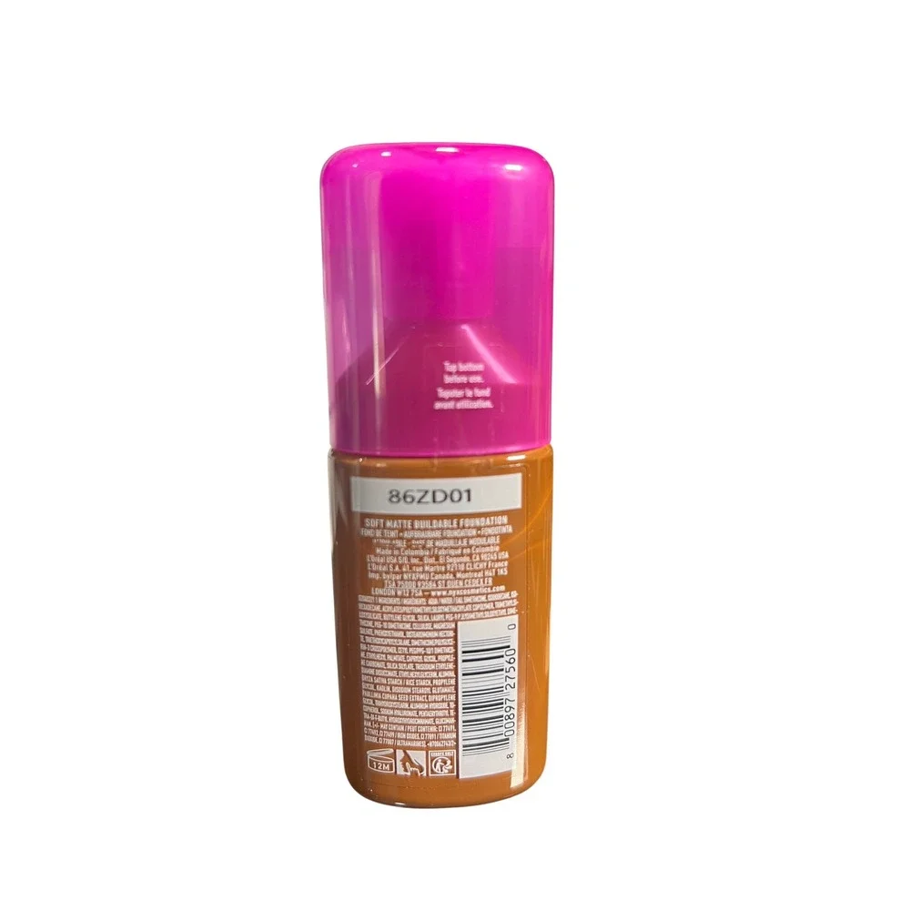 NYX Make'em Wonder Soft Matte Buildable Foundation 41 Warm Walnut 1.01oz 30ml